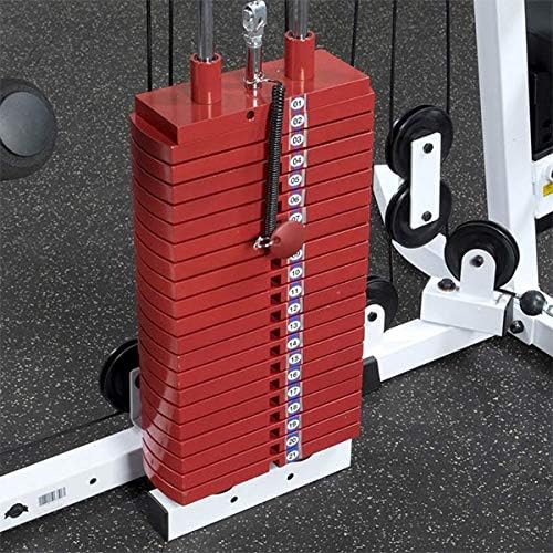 Body-Solid EXM2500S Home Gym with Premium Red Weight Stack