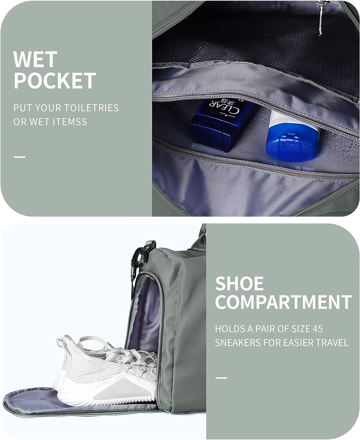 gym bag with shoe compartment review