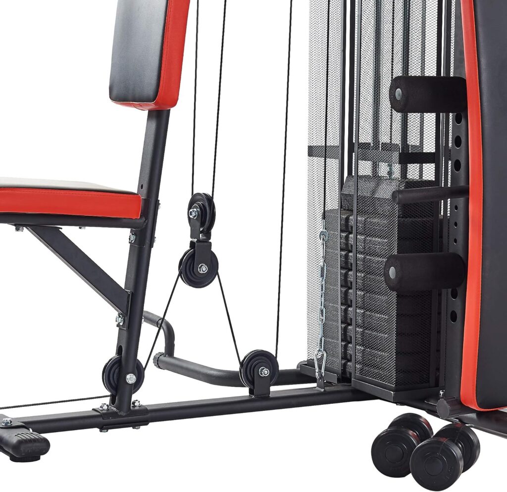 BalanceFrom-Home-Gym-System Workout-Station with 380LB of Resistance, 145LB-Weight Stack, Comes with Installation Instruction-Video