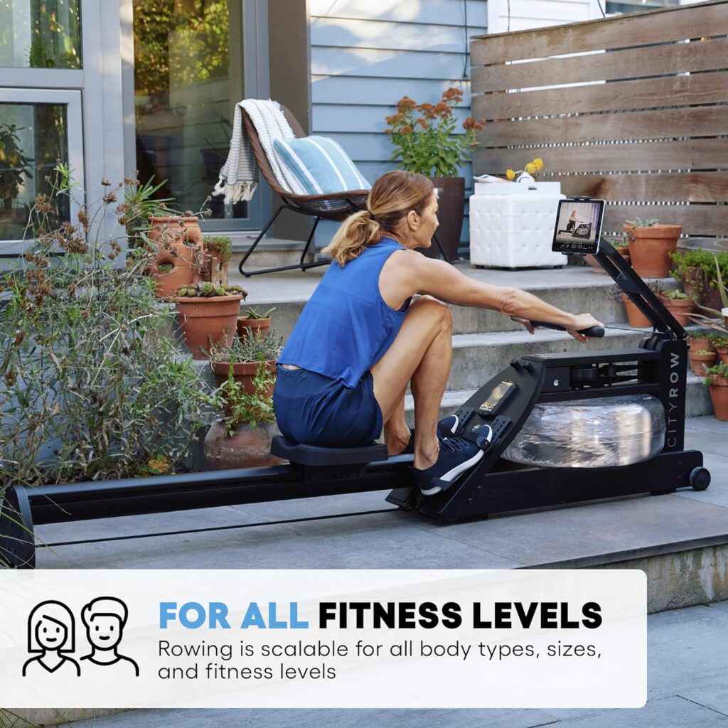CITYROW Classic Rower - Portable Rowing Machine for Home - Gym Quality Exercise Equipment - Low Impact, High Intensity Row Machine for All Fitness Levels - Monitor with Bluetooth Connectivity
