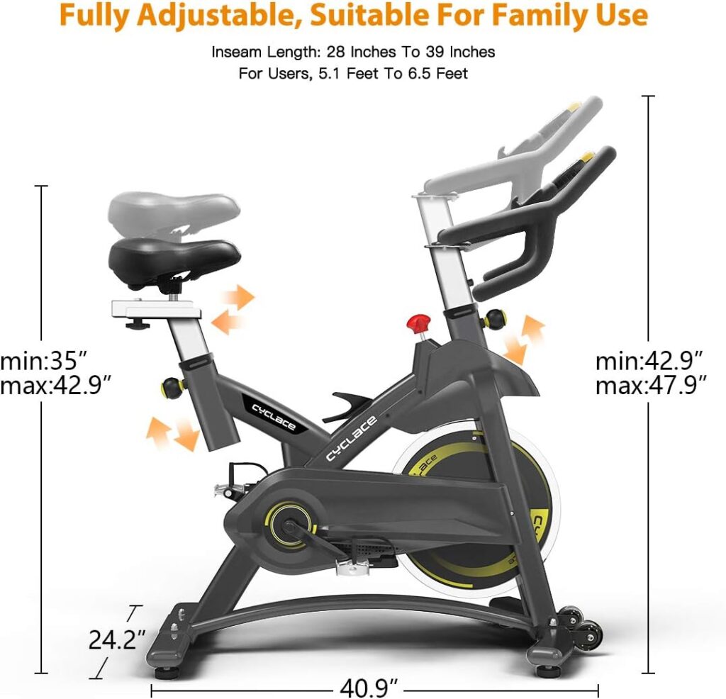 Cyclace PRO Magnetic Exercise Bike 003C 350lbs/003 330lbs/Indoor Cycling Bike Stationary Bike With Tablet Holder, Indoor Bike for Home Exercise