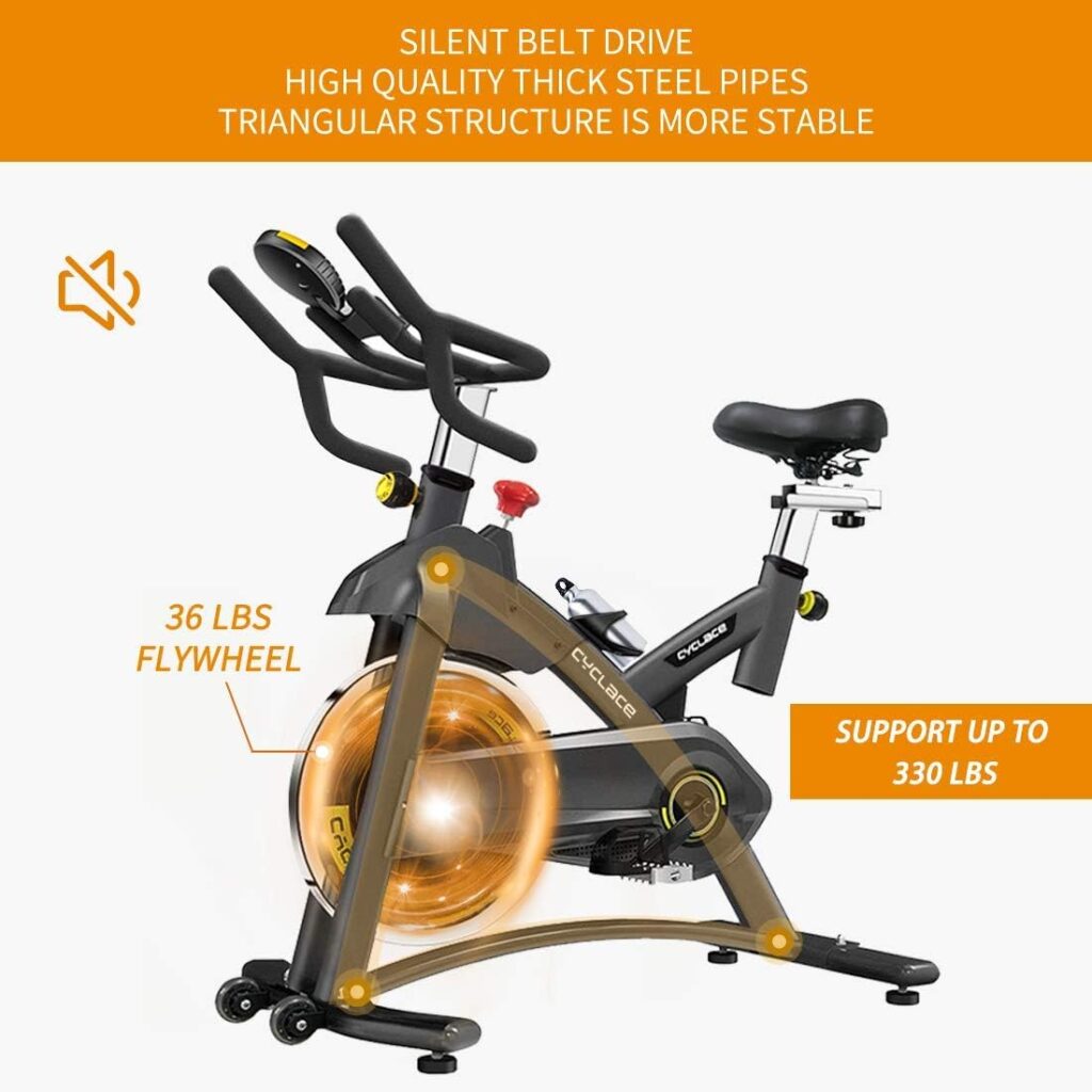 Cyclace PRO Magnetic Exercise Bike 003C 350lbs/003 330lbs/Indoor Cycling Bike Stationary Bike With Tablet Holder, Indoor Bike for Home Exercise