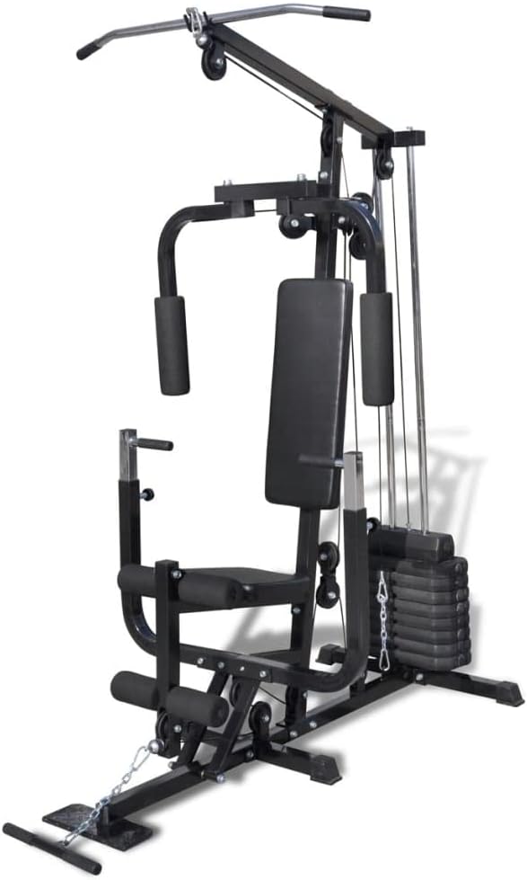 loibinfen Multi-use Gym Utility Fitness Machine, Home Gym Multi-Functional Workout Station for Full Body Strength Training Equipment (Style L)