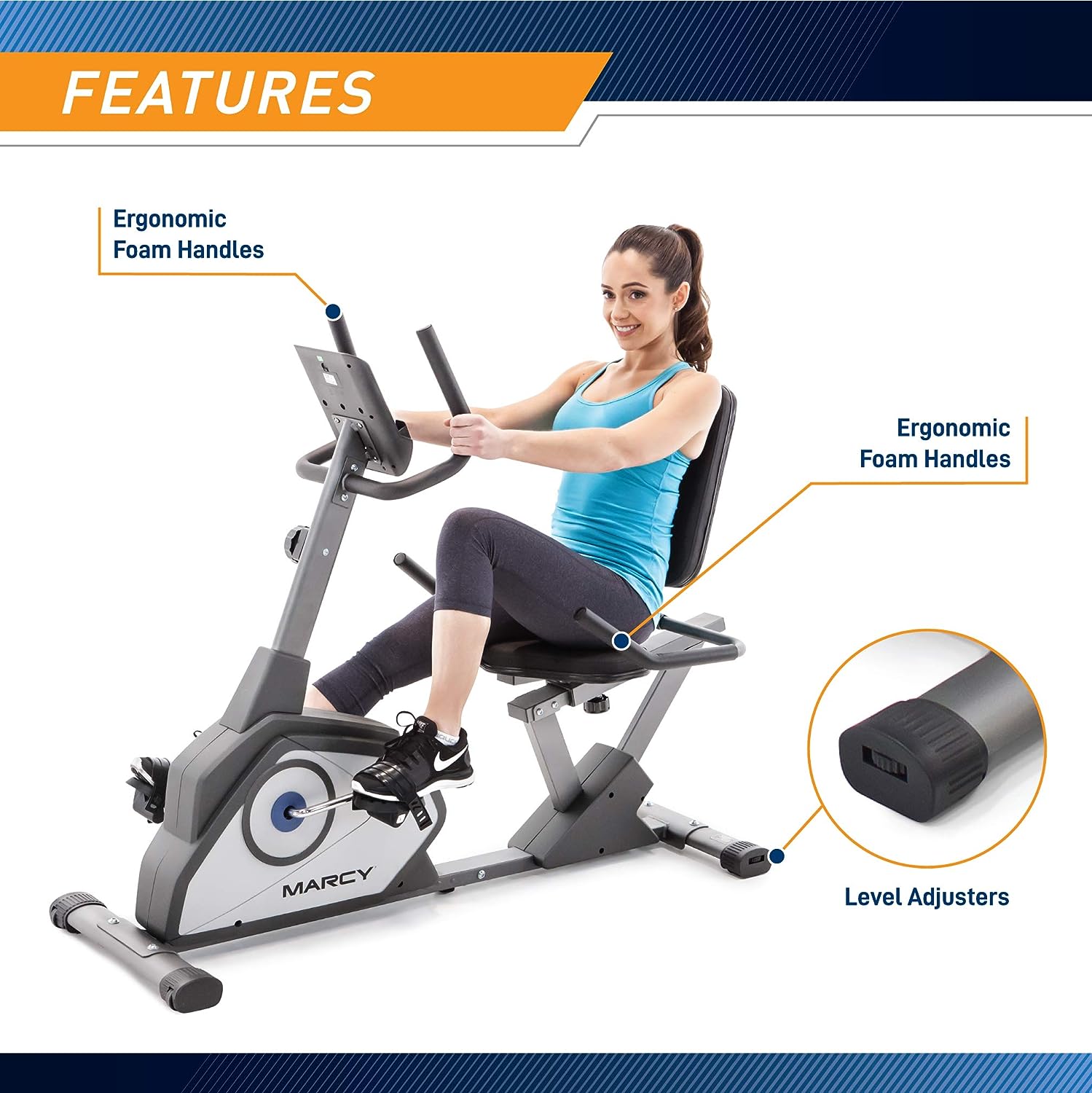 marcy magnetic recumbent exercise bike review