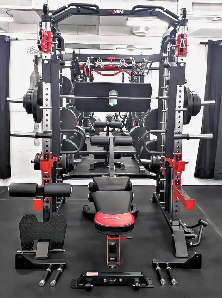 MiM USA Hercules 1001, Commercial Smith Machine  Functional Trainer, All in One Gym Trainer, W/ Full Accessories