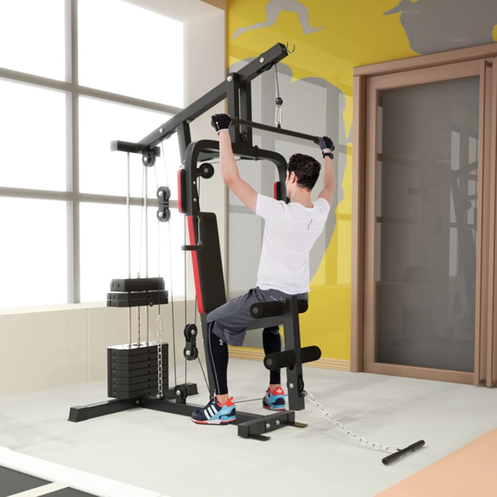 Multifunction Workout Equipment Home Gym System, Home Gym Multifunctional Full Body Home Gym Equipment for Home Workout Equipment Exercise Equipment Fitness Equipment