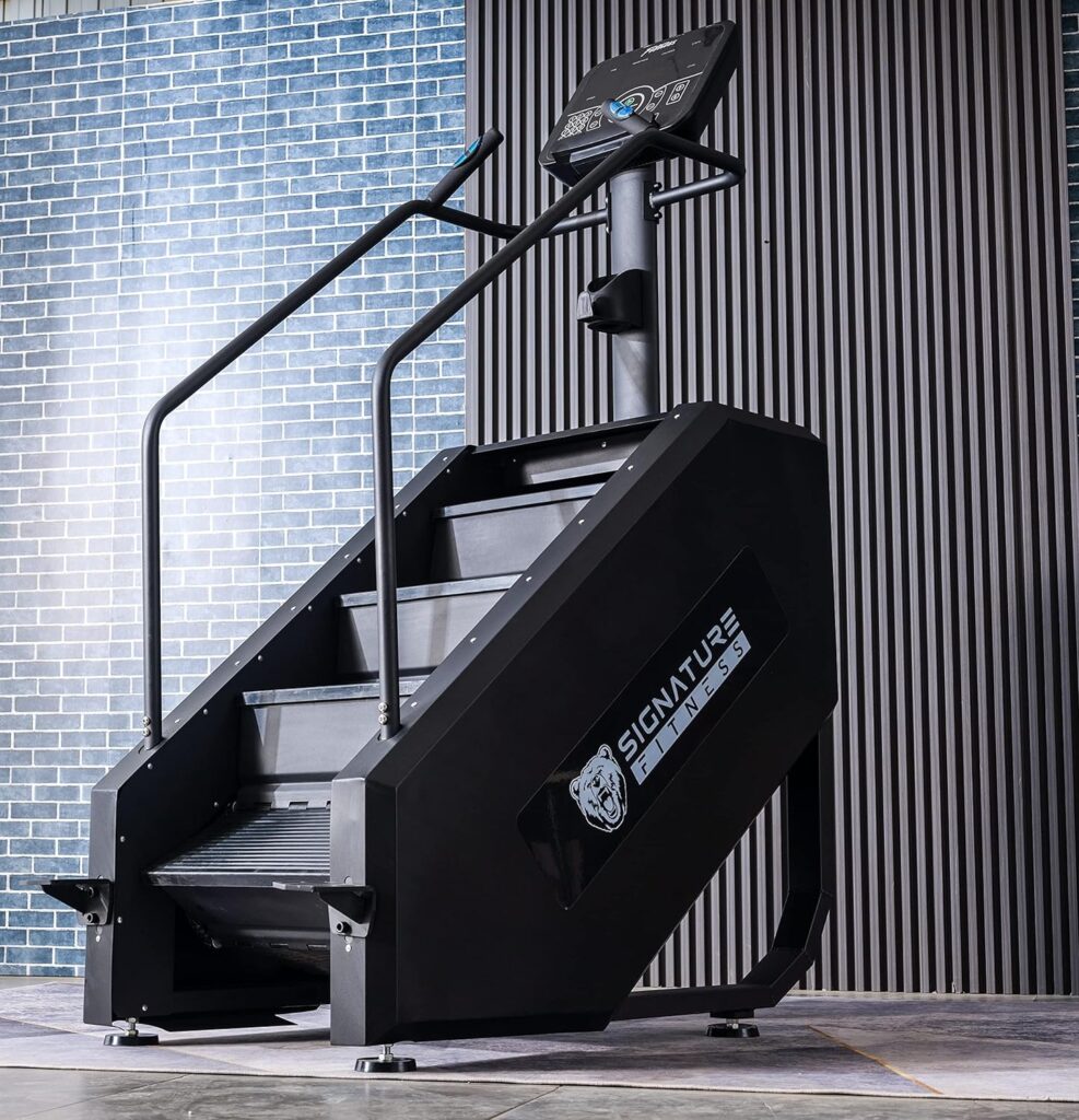 Signature Fitness SF-C2 Continuous Climber Commercial Grade Stair Stepping Machine for Cardio and Lower Body Workouts, Black