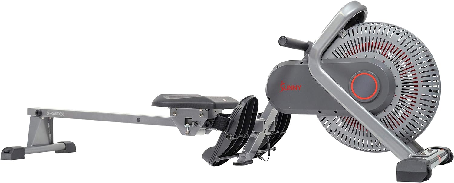 sunny health fitness air fan rowing machine ergometer review