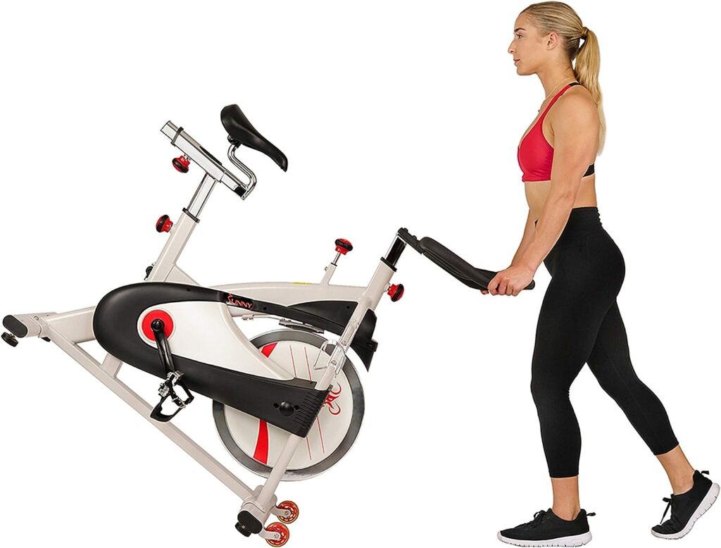 Sunny Health  Fitness Premium Indoor Cycling Exercise Bike with Clip-In Pedals - SF-B1509/C