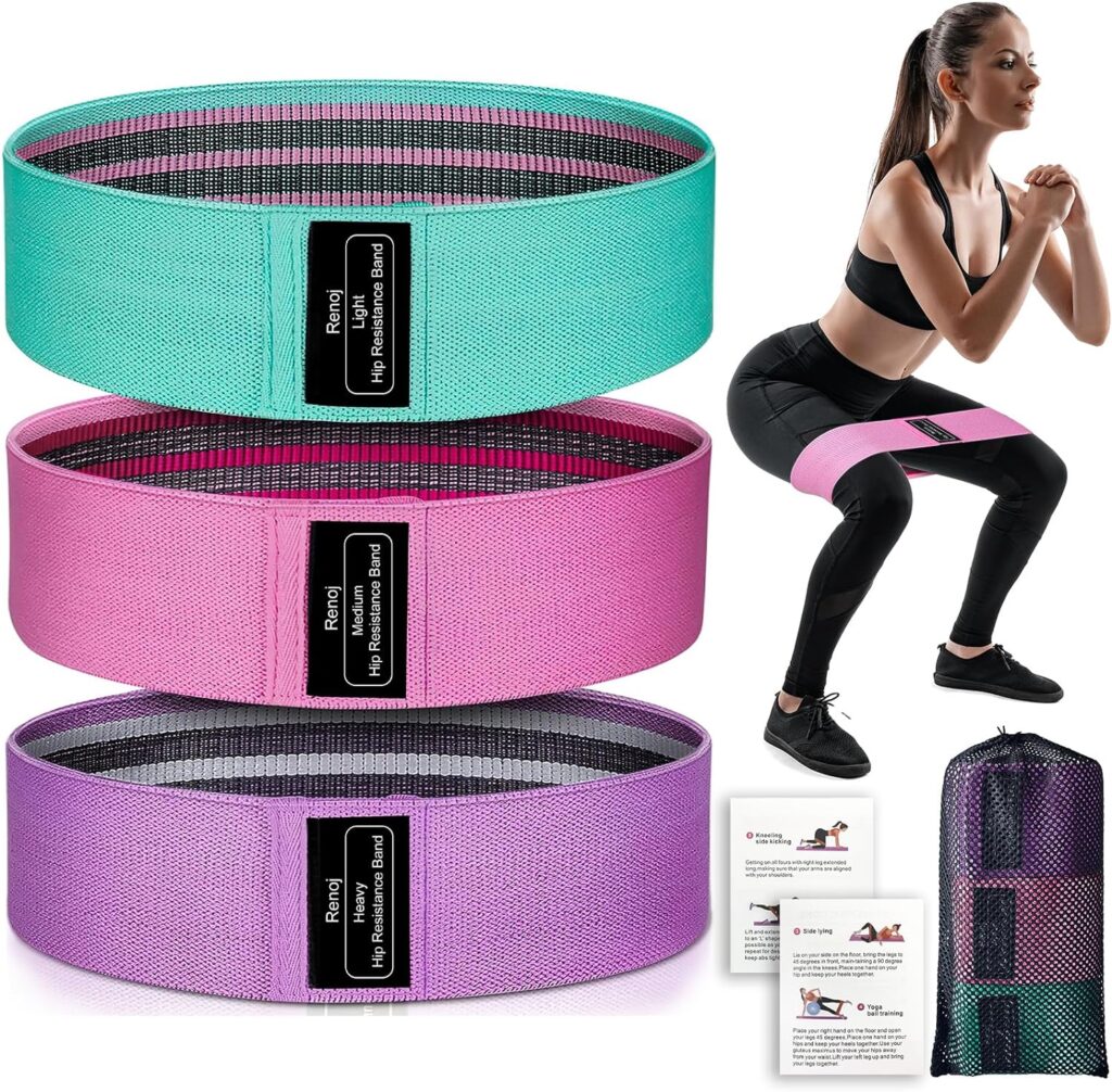 Resistance Bands, Exercise Workout Bands for Women and Men, 5 Set of Stretch Bands for Booty Legs, Pilates Flexbands