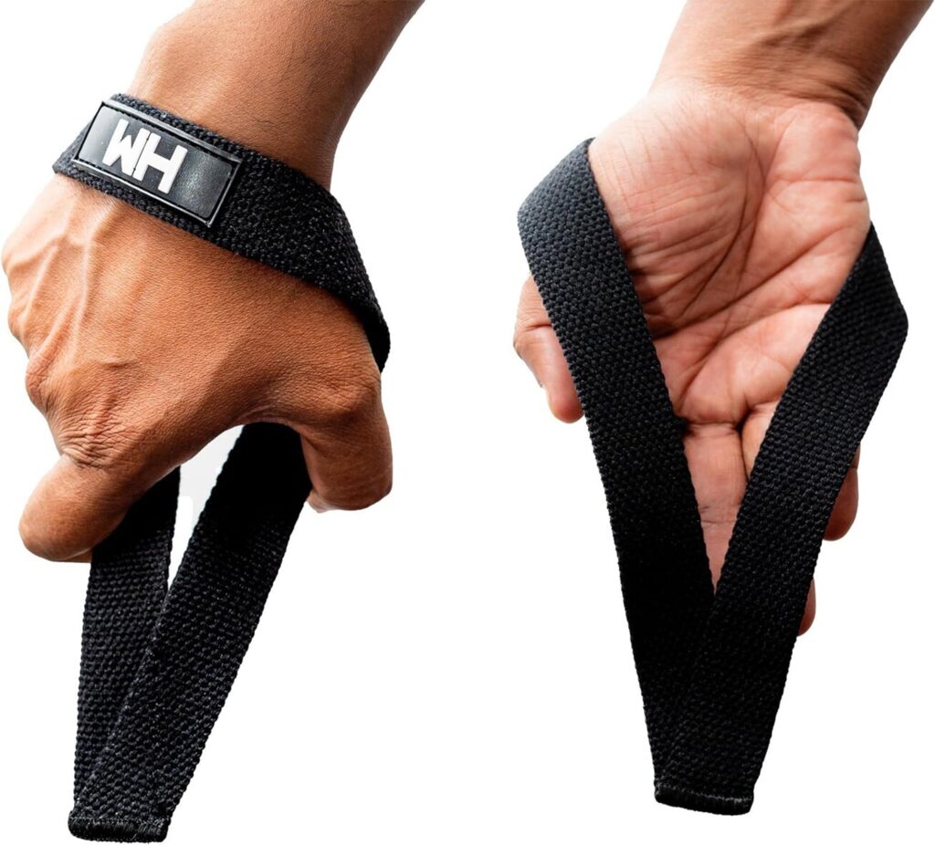 Weightlifting House lifting Wrist Straps - Hand Wraps for Olympic Lifting, Snatch, Pulls, and Deadlift straps. Weight lifting wrist wraps, gym accessories for women and men, Straps for weight lifting.