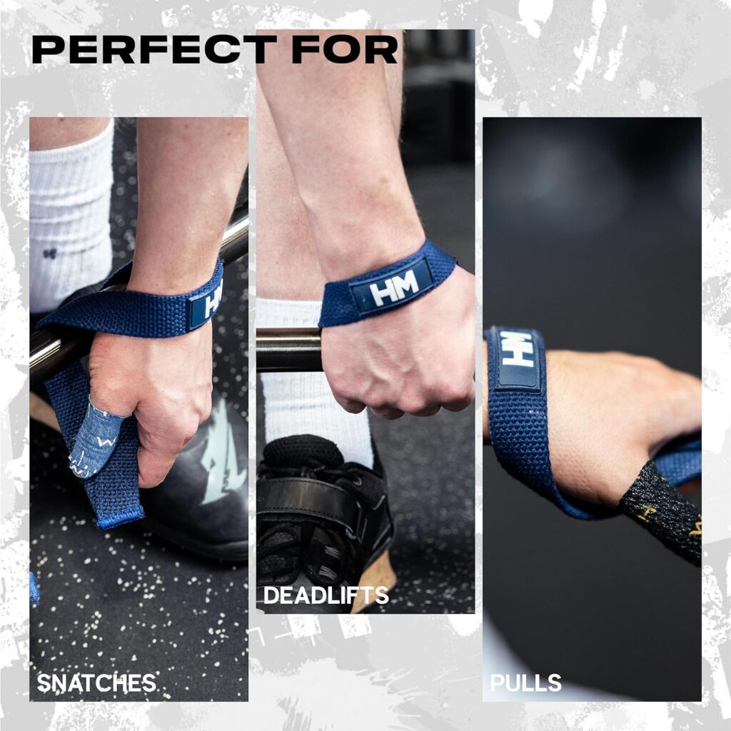 Weightlifting House lifting Wrist Straps - Hand Wraps for Olympic Lifting, Snatch, Pulls, and Deadlift straps. Weight lifting wrist wraps, gym accessories for women and men, Straps for weight lifting.