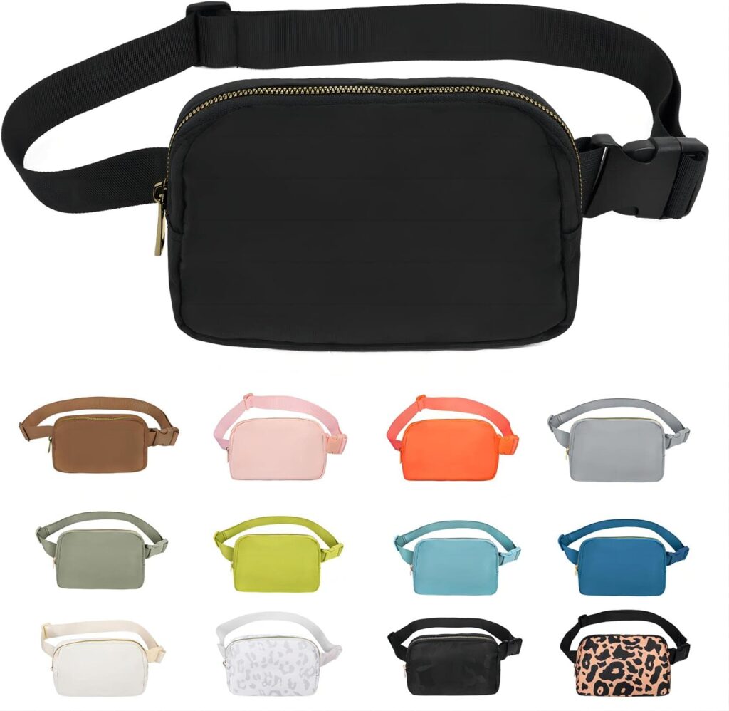 VOROLO Waist Pack for Running Fanny Pack for Women and Men Crossbody Belt Bag Bum Bag with Adjustable Strap for Sports